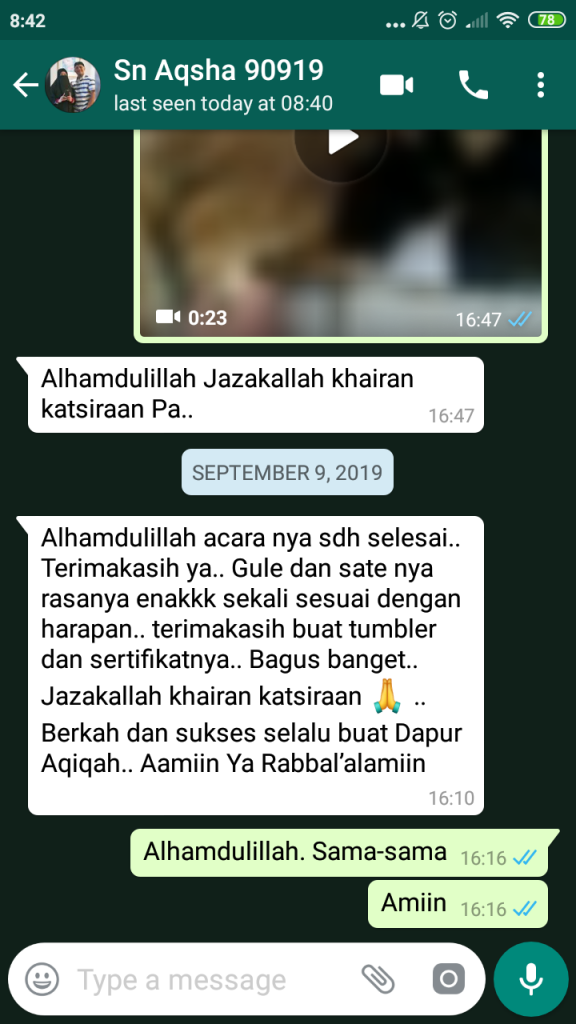 Testimoni 9 September 2019